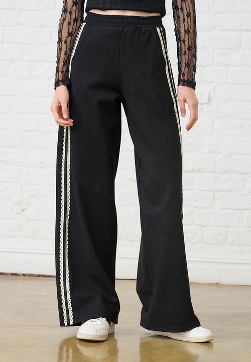 Me&B - Contrast Ponti Pant - Black