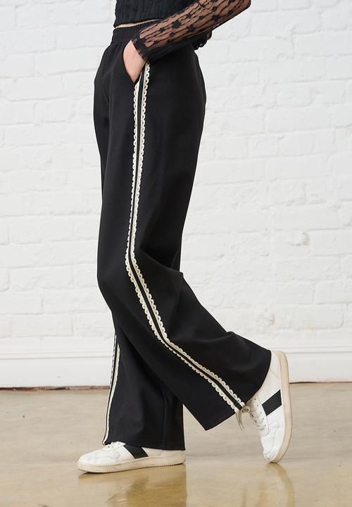 Me&B - Contrast Ponti Pant - Black