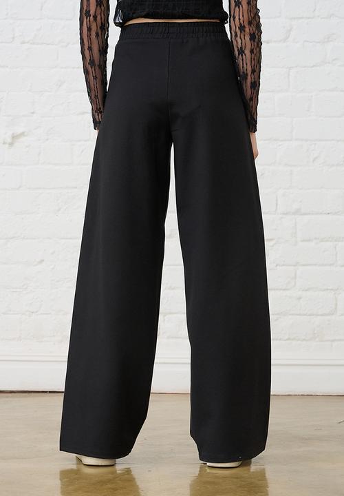 Me&B - Contrast Ponti Pant - Black