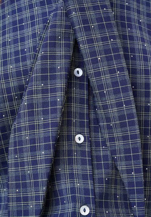 Me&B - Bow Check Shirt - Green