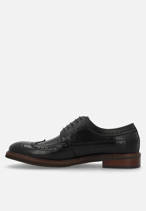 POLO - Wingcap Brogue Gibson Lace Up - Black leather