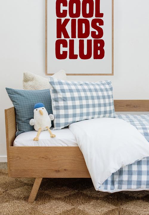 Phlo Studio - Check Washed Cotton Duvet Set - Blue