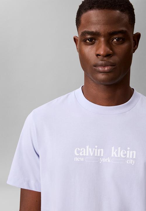 Calvin Klein - Ss 30S Whsl Ck Nyc Graphic Tee - Casual Blue
