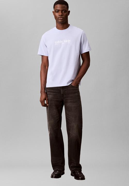 Calvin Klein - Ss 30S Whsl Ck Nyc Graphic Tee - Casual Blue