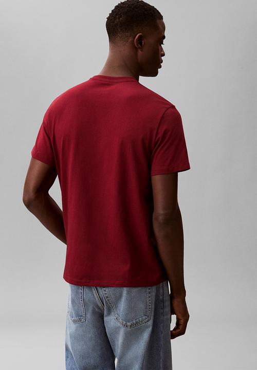 Calvin Klein - Ss 30S Micro Monologo Graphic Tee - Renaissance Red