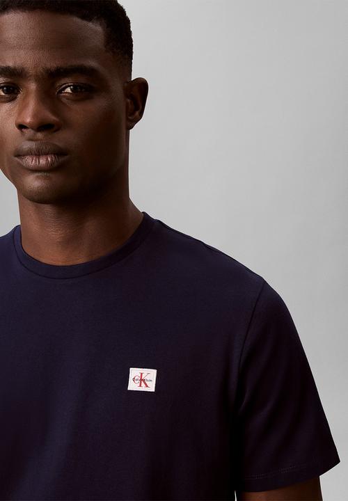 Calvin Klein - Ss Badge 30S Jersey Classic Tee - Maritime Blue