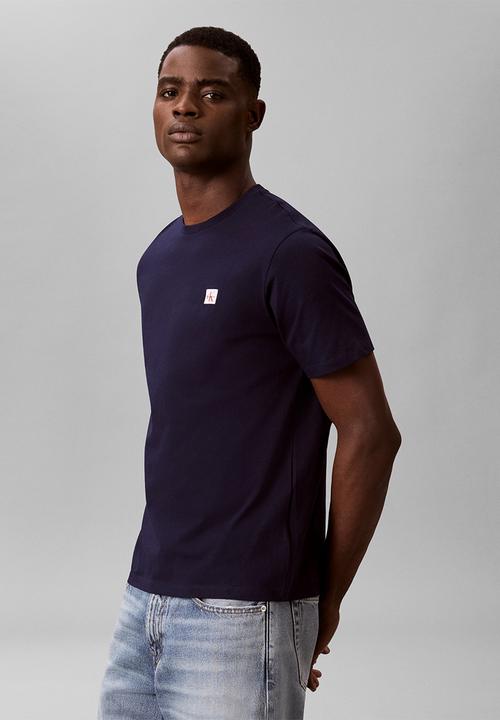 Calvin Klein - Ss Badge 30S Jersey Classic Tee - Maritime Blue