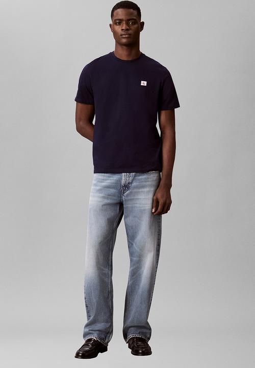 Calvin Klein - Ss Badge 30S Jersey Classic Tee - Maritime Blue