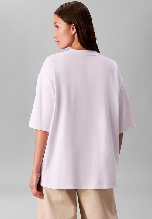 Calvin Klein - Ss oversize ck ny tee - brilliant white