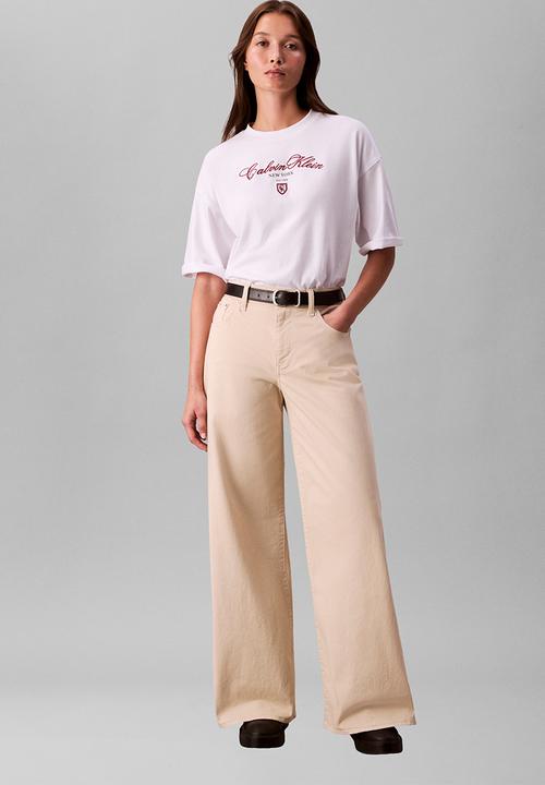 Calvin Klein - Ss oversize ck ny tee - brilliant white