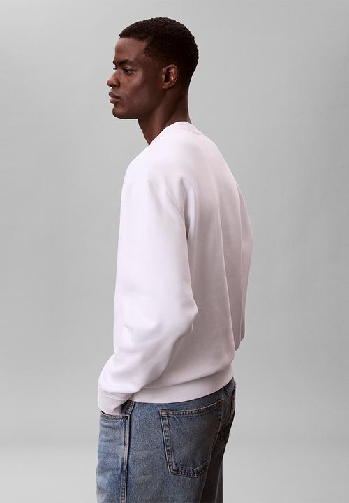 Calvin Klein - Ls 350Fleece Ck Circle Graphic Crewneck - Bright White