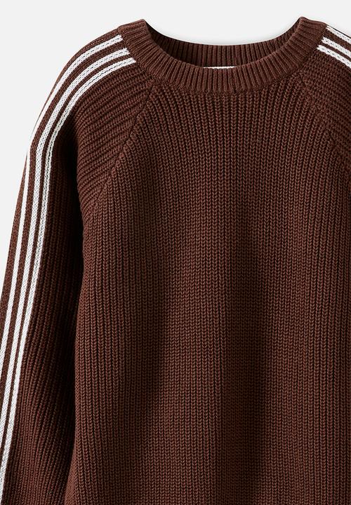 Cotton On - Blake Knit Crew - Rocky Road/Vanilla stripe