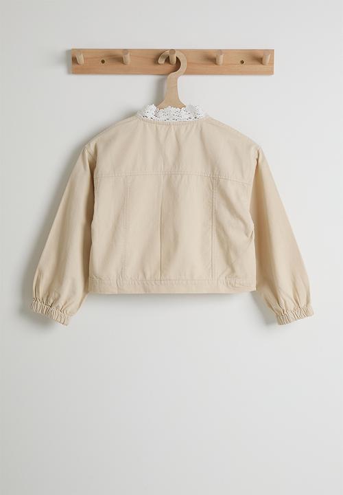 Pop Candy - Cropped co-ord shacket - desert sand