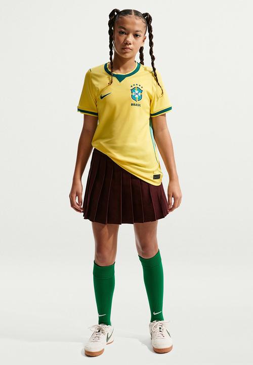 Nike - Brazil Youth Nike Home Stadium Jersey