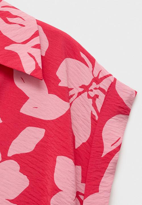 MANGO - Dress Apple - Bright Pink