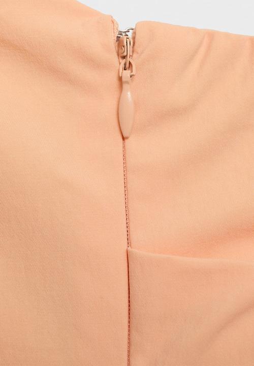 MANGO - Dress Peachy - Light/Pastel Orange