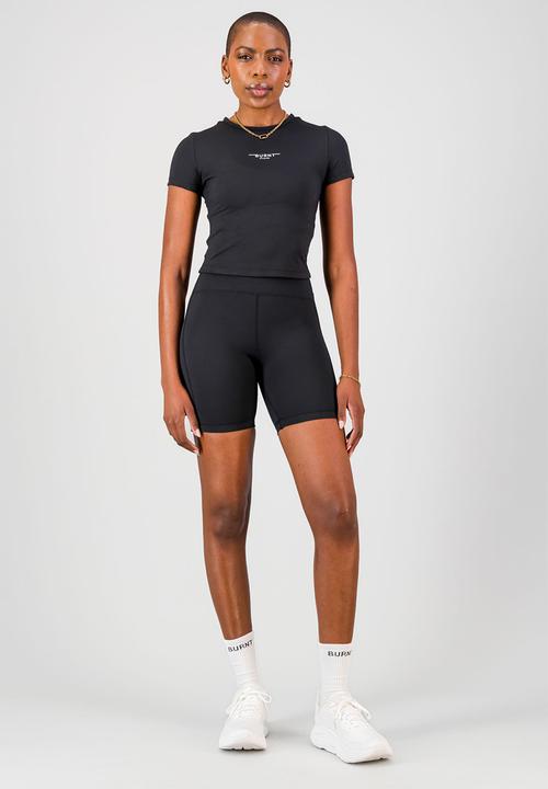 Burnt  - Essential Olivia Fitted Tee - Black