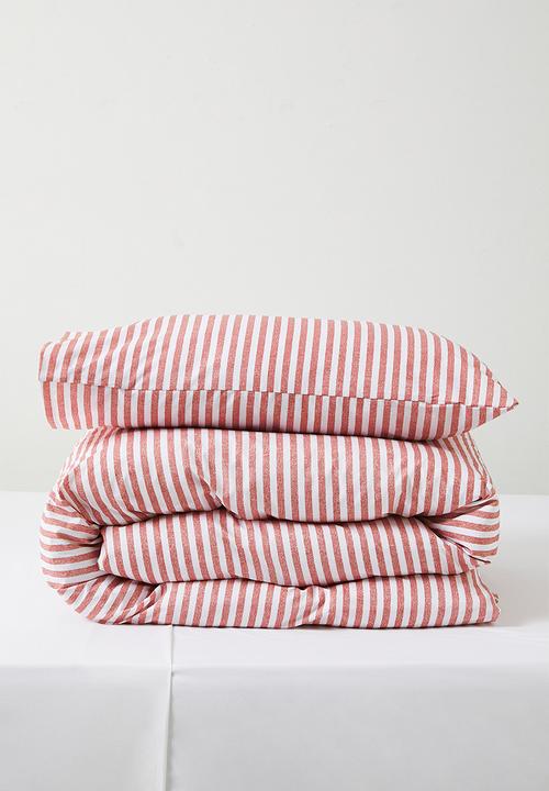 Sixth Floor - Cotton Blend Duvet Cover - Clement Stripe