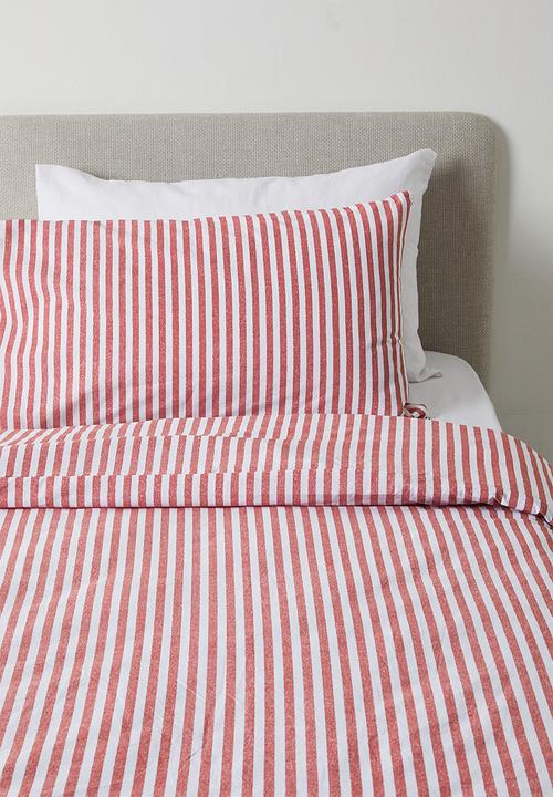 Sixth Floor - Cotton Blend Duvet Cover - Clement Stripe
