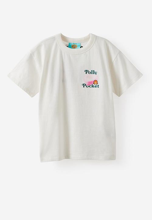 Cotton On - License Drop Shoulder Short Sleeve Tee - Lcn Mat Polly Pocket/Vanilla