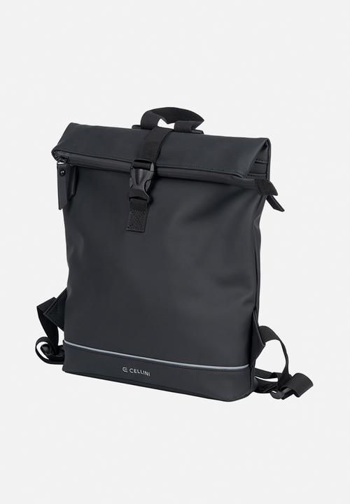 Cellini - Hydro Medium Roll Top Backpack - Black