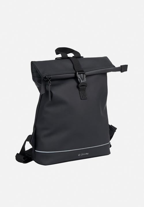 Cellini - Hydro Medium Roll Top Backpack - Black