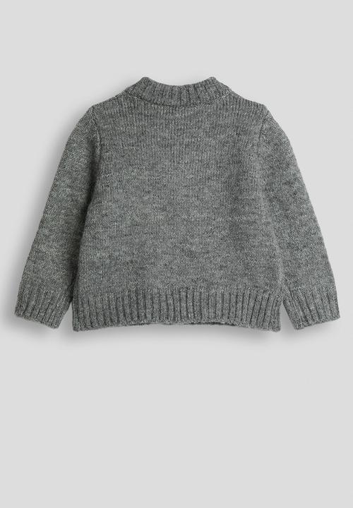 Pop Candy - Woollen zip-up jersey - grey