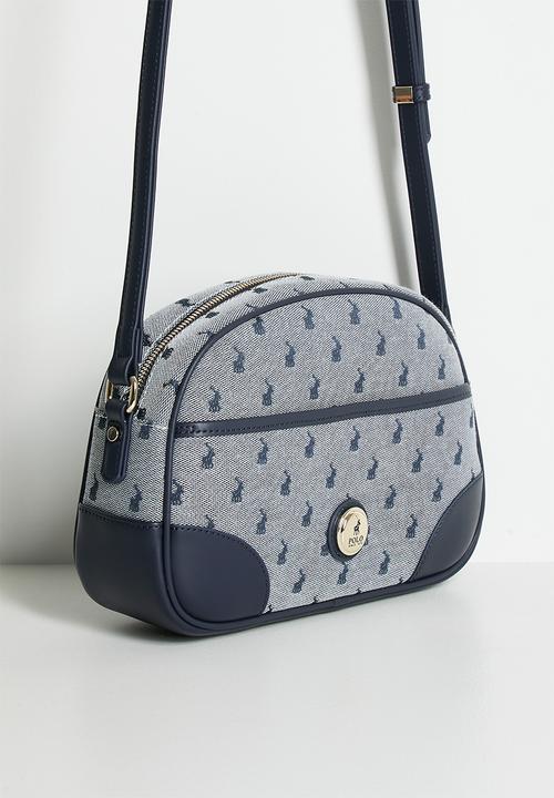 POLO - Jacquard sling bag - blue