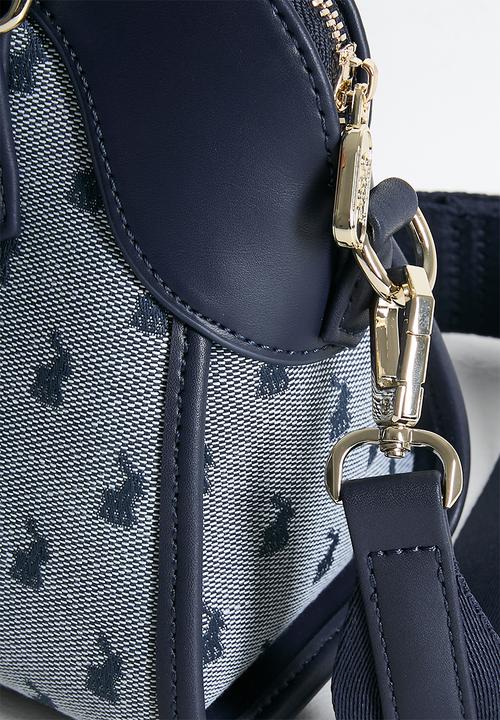 POLO - Jacquard shopper crossbody bag - blue