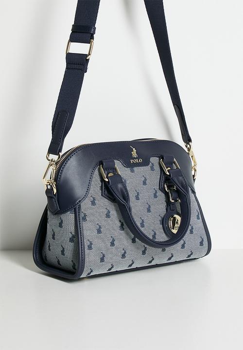 POLO - Jacquard shopper crossbody bag - blue