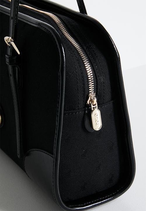 POLO - Jacquard shopper bag - black
