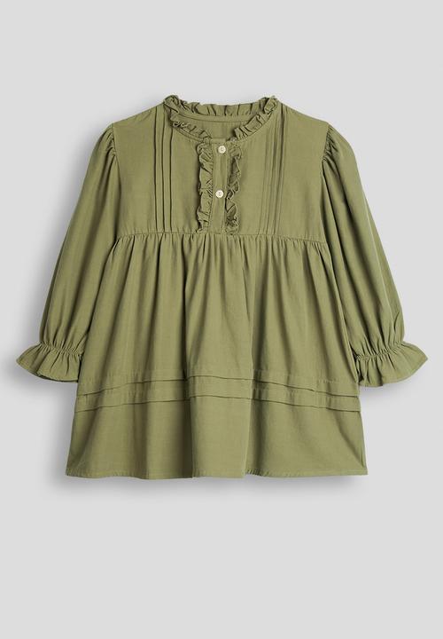 Pop Candy - Pintucked smock dress - green