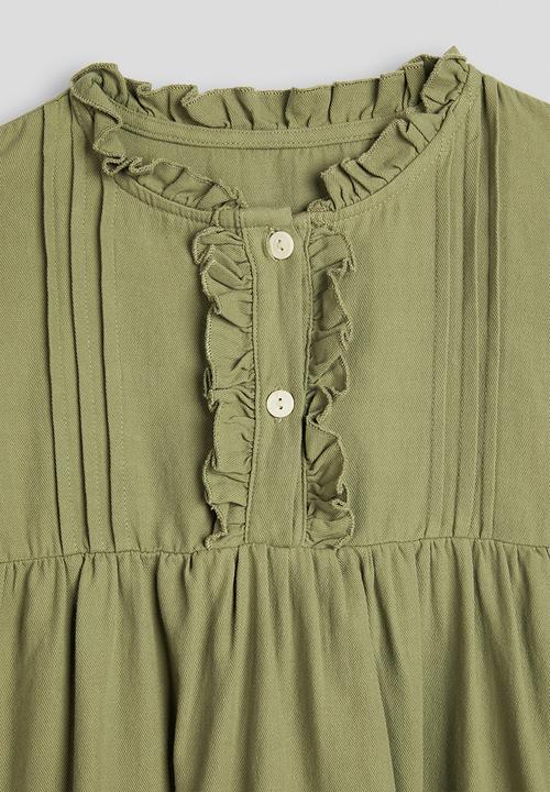 Pop Candy - Pintucked smock dress - green