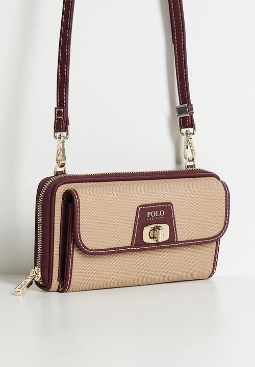 POLO - Cabana phone sling - beige