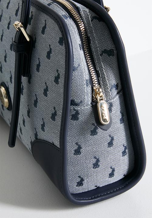 POLO - Jacquard shopper bag - blue