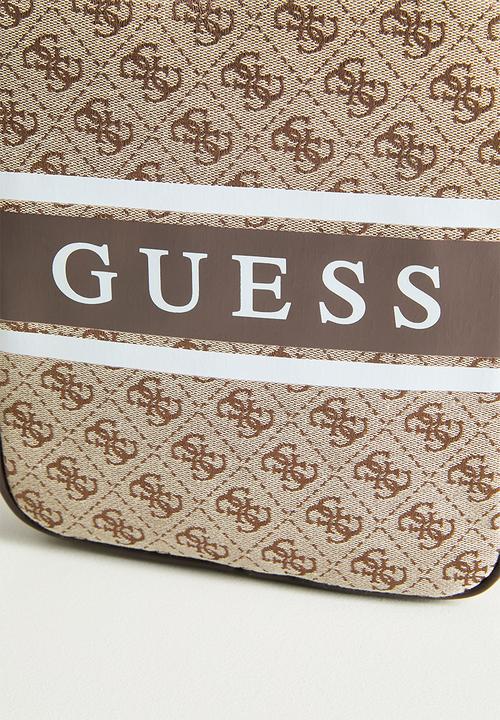 GUESS - Represent crossbody - brown logo