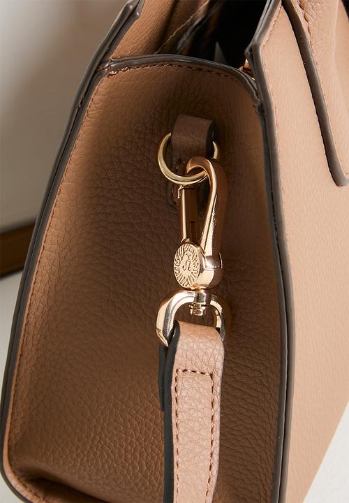Anne Klein - Cambodia Small Satchel W/ Detachable Strap Bag - Mocha