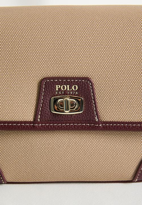 POLO - Cabana flapover sling bag - beige