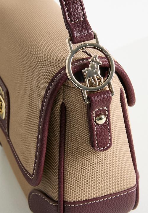 POLO - Cabana flapover sling bag - beige