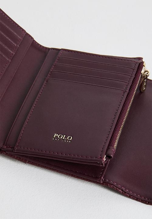POLO - Cabana trifold purse - beige