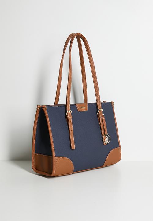 POLO - Cabana book tote - blue
