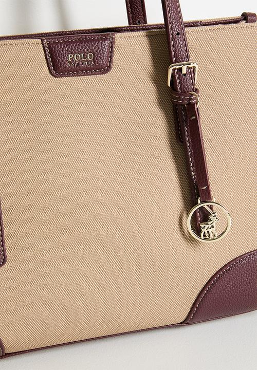 POLO - Cabana book tote - beige