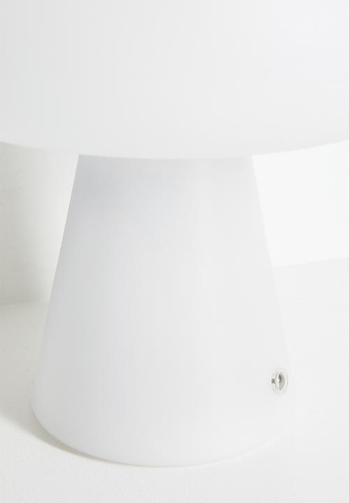 Pop Candy - Convex mushroom night light - white