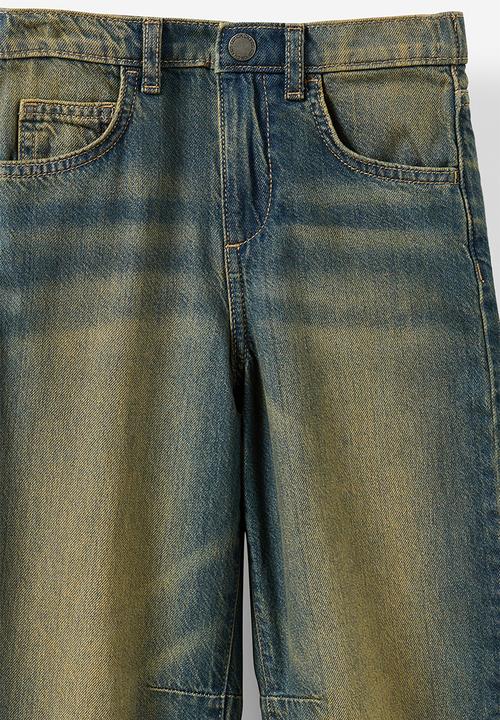 Cotton On - Unisex Barrel Leg Denim Jean - Honey Blue