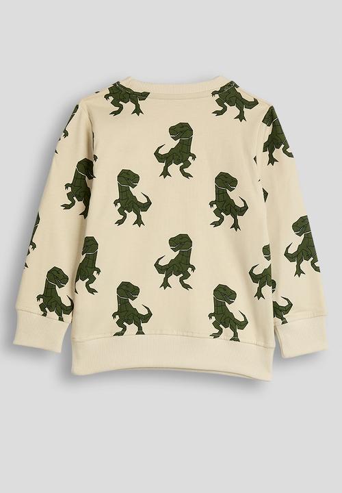 Pop Candy - T-rex aop sweatshirt - buttercream