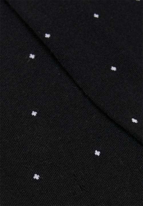 Pop Candy - Polka dot stockings - black