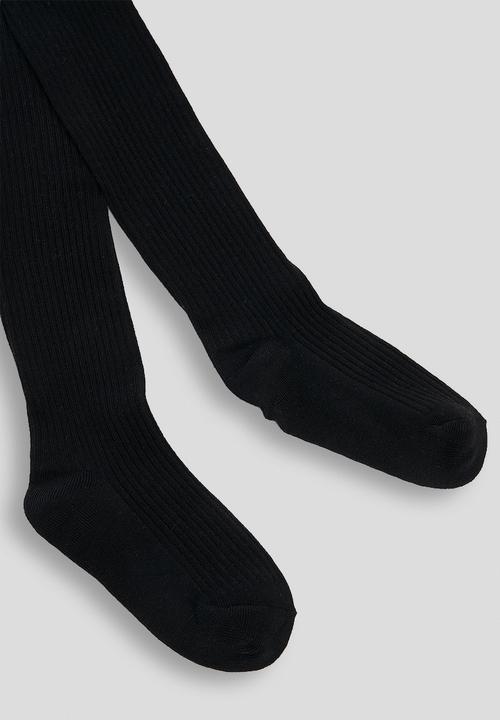 Pop Candy - Ribbed stockings - black