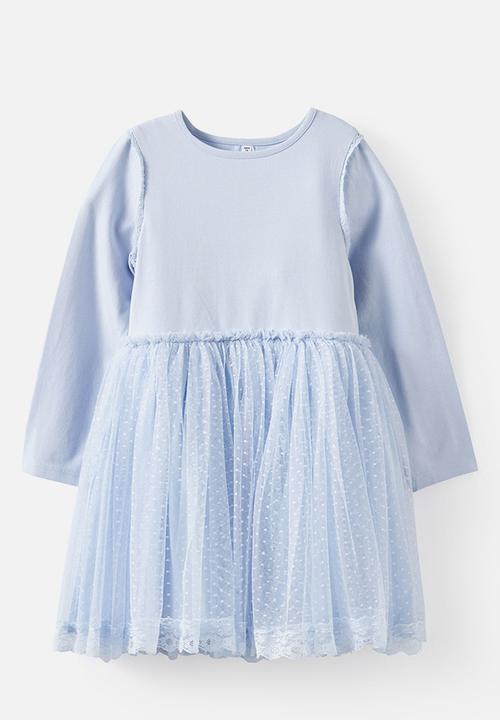 Cotton On - Eloise Long Sleeve Dress Up Dress - Ice Blue