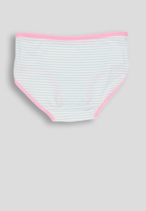Pop Candy - 2 pack full briefs - light blue stripes/heart aop
