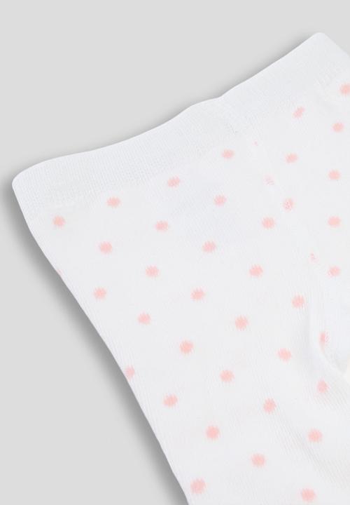 Pop Candy - Pump footed leggings - white/pink